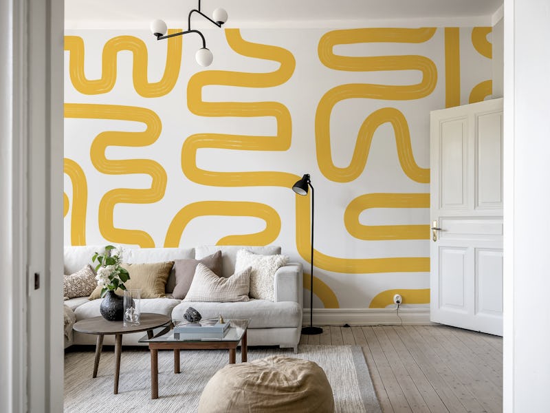 Abstract Line Yellow